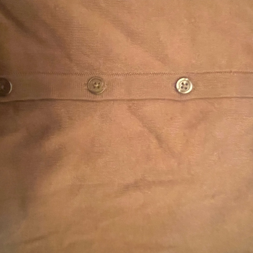 Talbots Camel Button-Up Cardigan - Picture 4 of 6